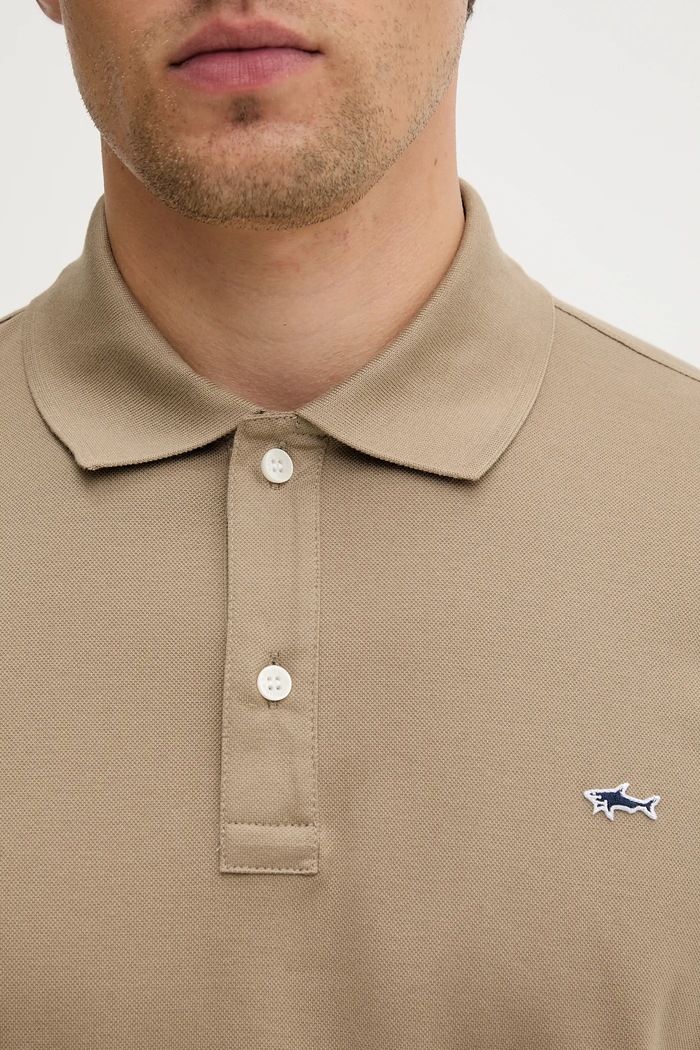 Paul&Shark polo de bumbac Knitwear bej 99311001