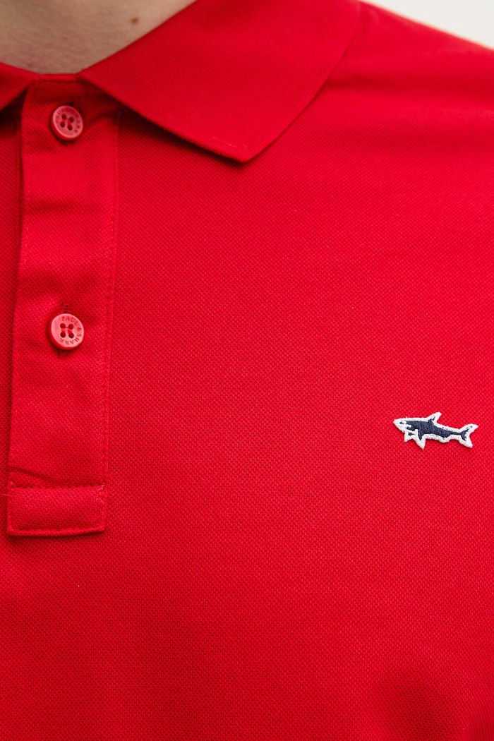 Paul&Shark polo de bumbac Knitwear 99311001 rosu