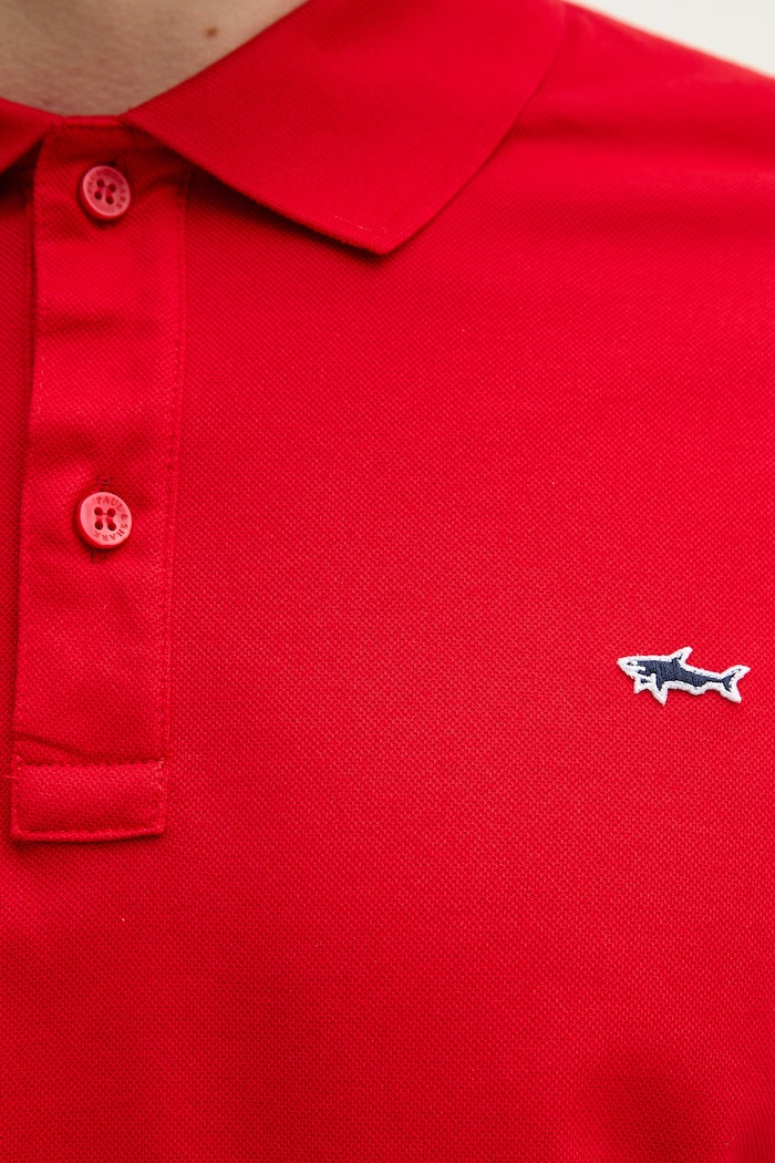 Paul&Shark polo de bumbac Knitwear 99311001 rosu