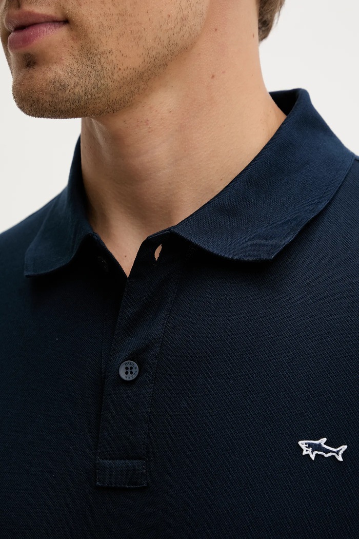 Bavlnené polo tričko Paul&Shark Knitwear 99311001 tmavomodrá