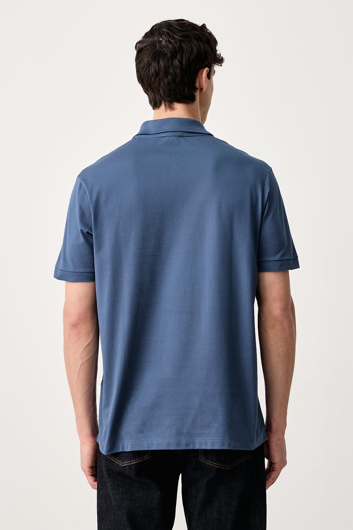 Paul&Shark Polo męskie bawełniane Knitwear 99311001 niebieski SS26