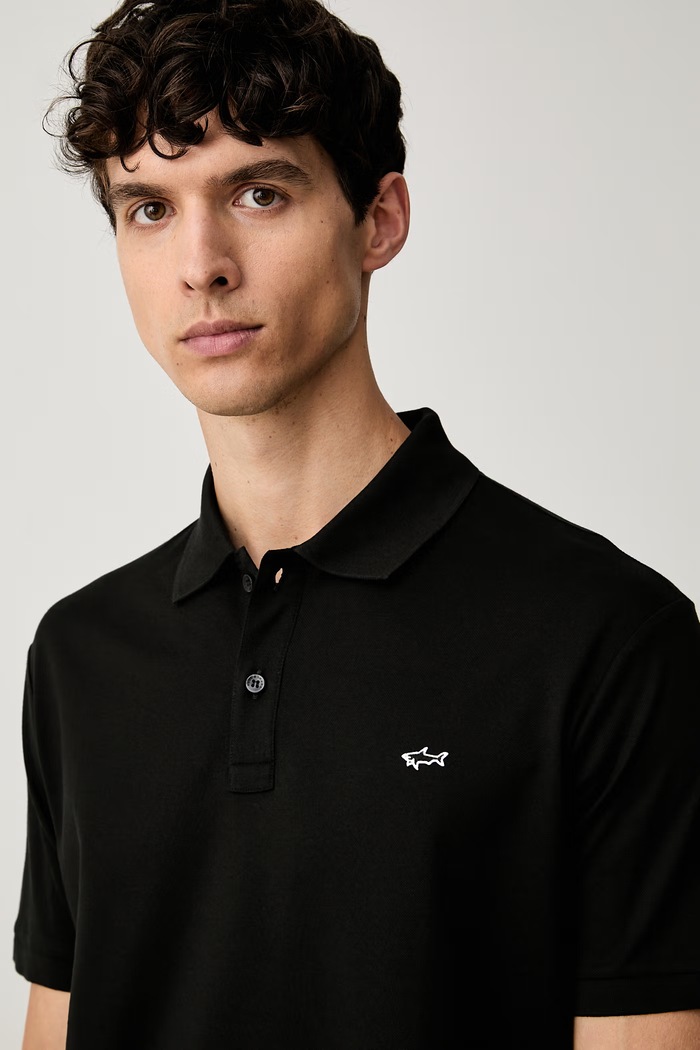 Paul&Shark polo męskie bawełniane Knitwear czarny 99311001