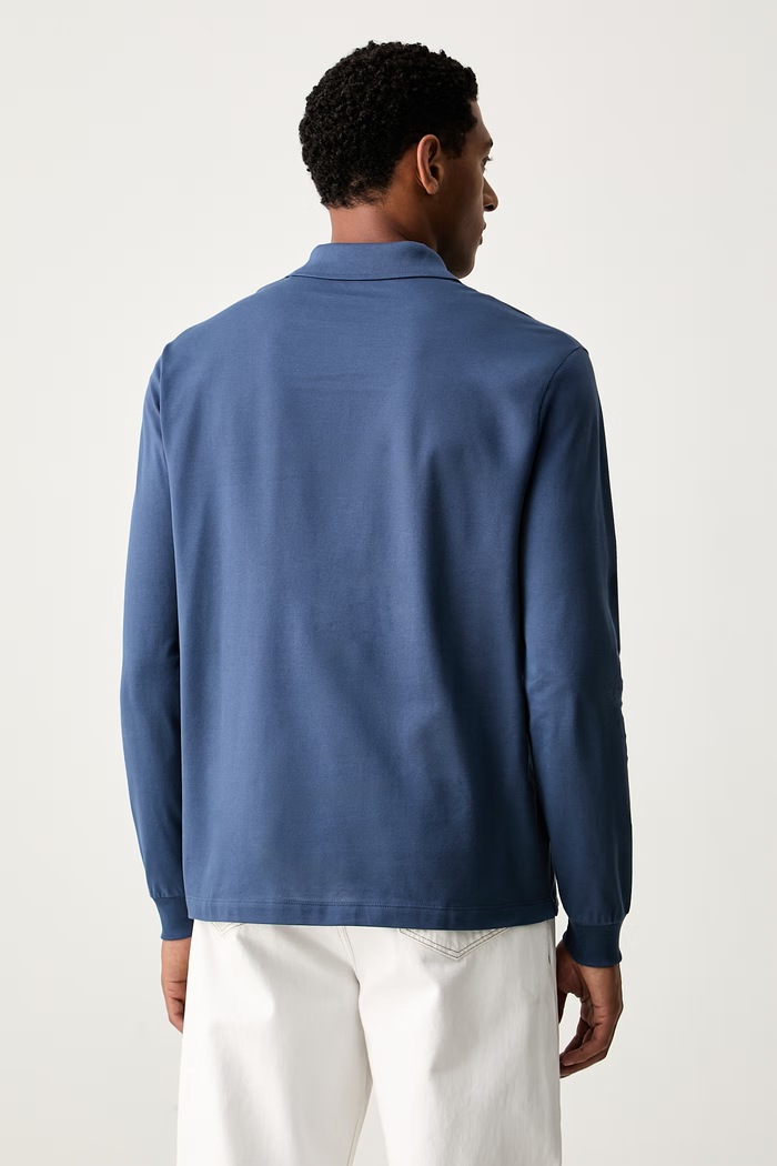Odzież Paul&Shark longsleeve męski bawełniany Knitwear 99311003 niebieski