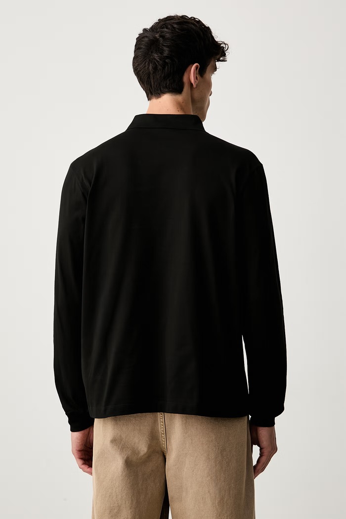 Odzież Paul&Shark longsleeve męski bawełniany Knitwear 99311003 czarny