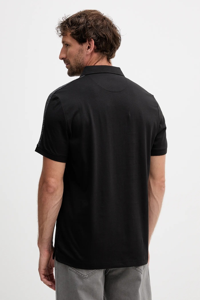 Odzież Michael Kors polo bawełniane CF552TA19P czarny