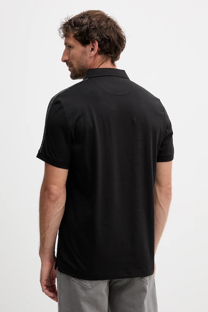 Odzież Michael Kors polo bawełniane CF552TA19P czarny
