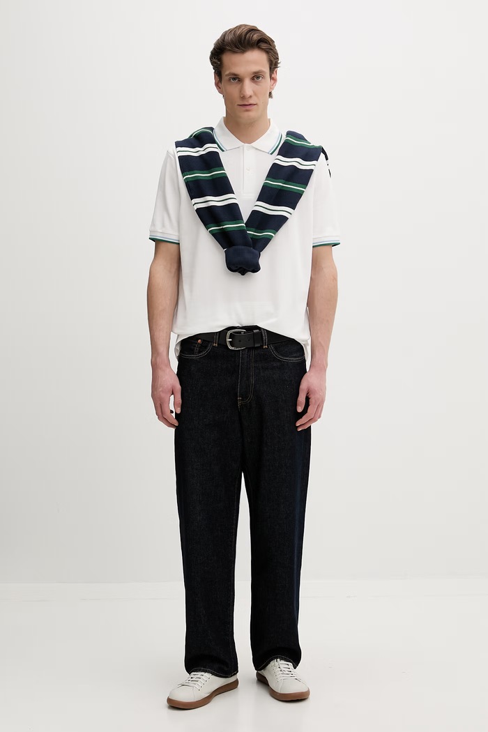 Bavlnené polo tričko Fred Perry M3600 béžová AW25