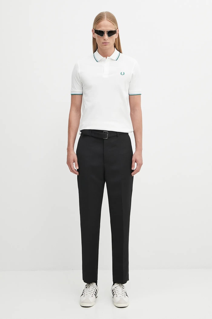 Βαμβακερό μπλουζάκι πόλο Fred Perry M3600 μπεζ