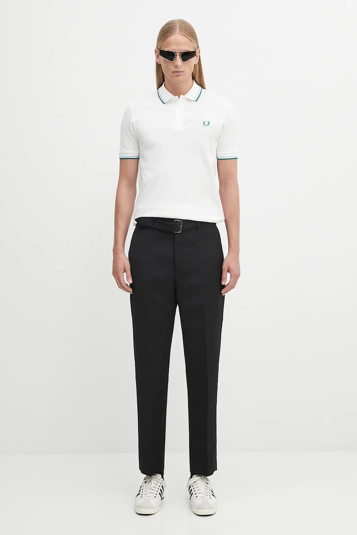 Βαμβακερό μπλουζάκι πόλο Fred Perry M3600 μπεζ