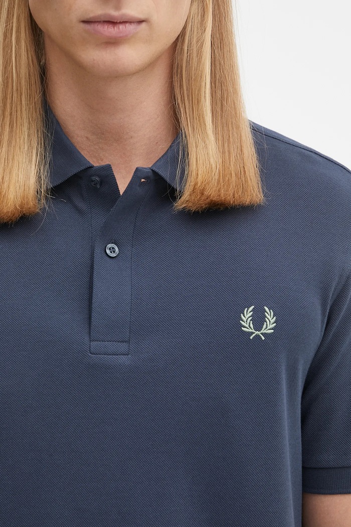 Fred Perry cotton polo shirt navy M6000