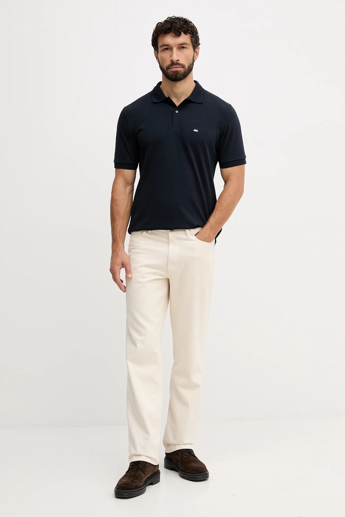 Bavlnené polo tričko Lindbergh 30.422045 tmavomodrá AW25