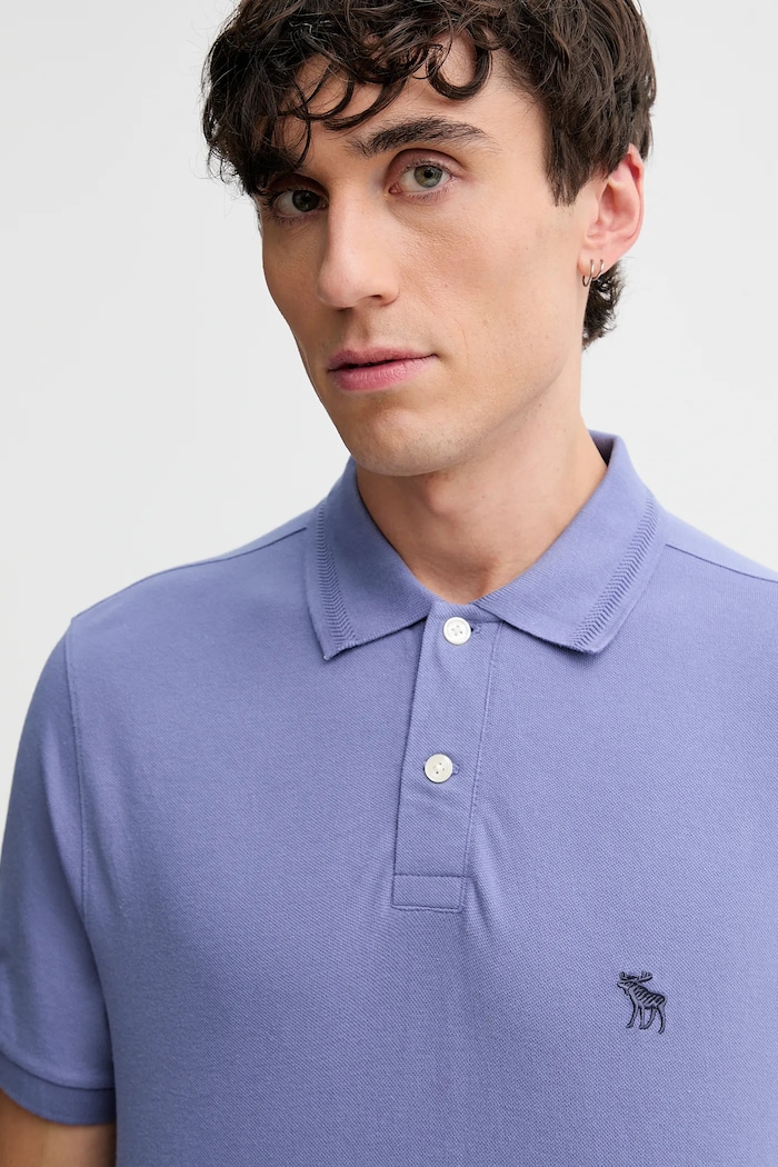 Polo tričko Abercrombie & Fitch modrá KI124.5743.220