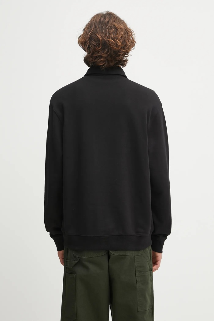 Odzież Carhartt WIP bluza bawełniana Polo Sweat I035532.89XX czarny