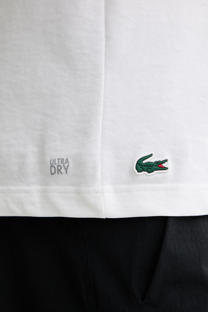 Tričko Lacoste x Daniil Medvedev TH9447 béžová