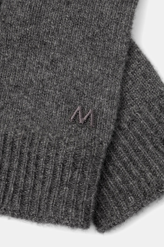 Weekend Max Mara rękawiczki kaszmirowe LEA 2525566015600 szary AW25