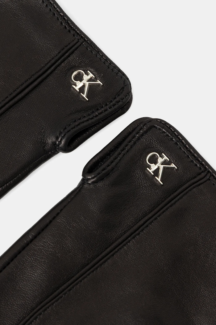 Calvin Klein Kožené rukavice Calvin Klein LV04F9011G černá AW25