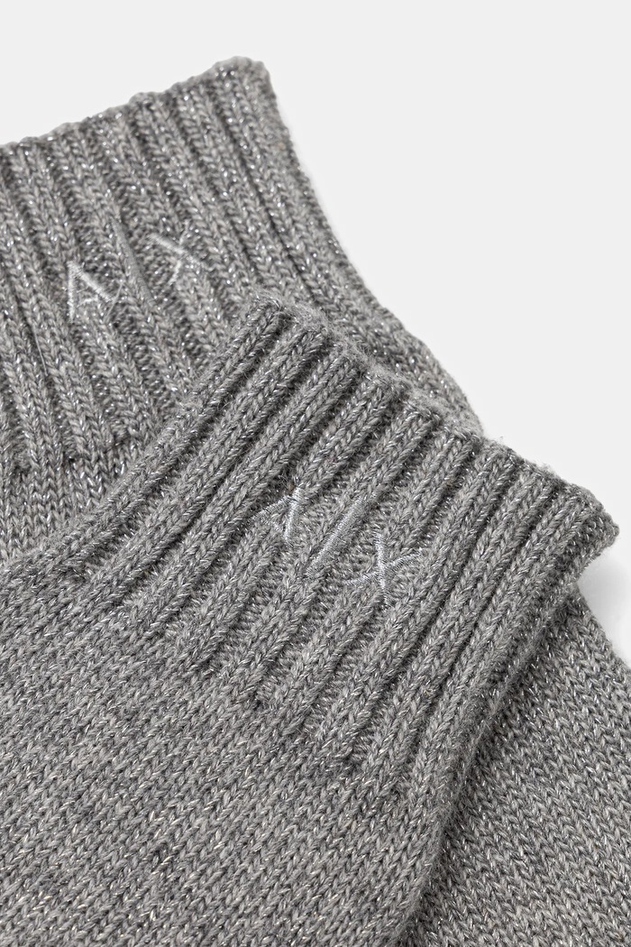 Armani Exchange rękawiczki z dodatkiem wełny XW001521.AF16181 szary AW25