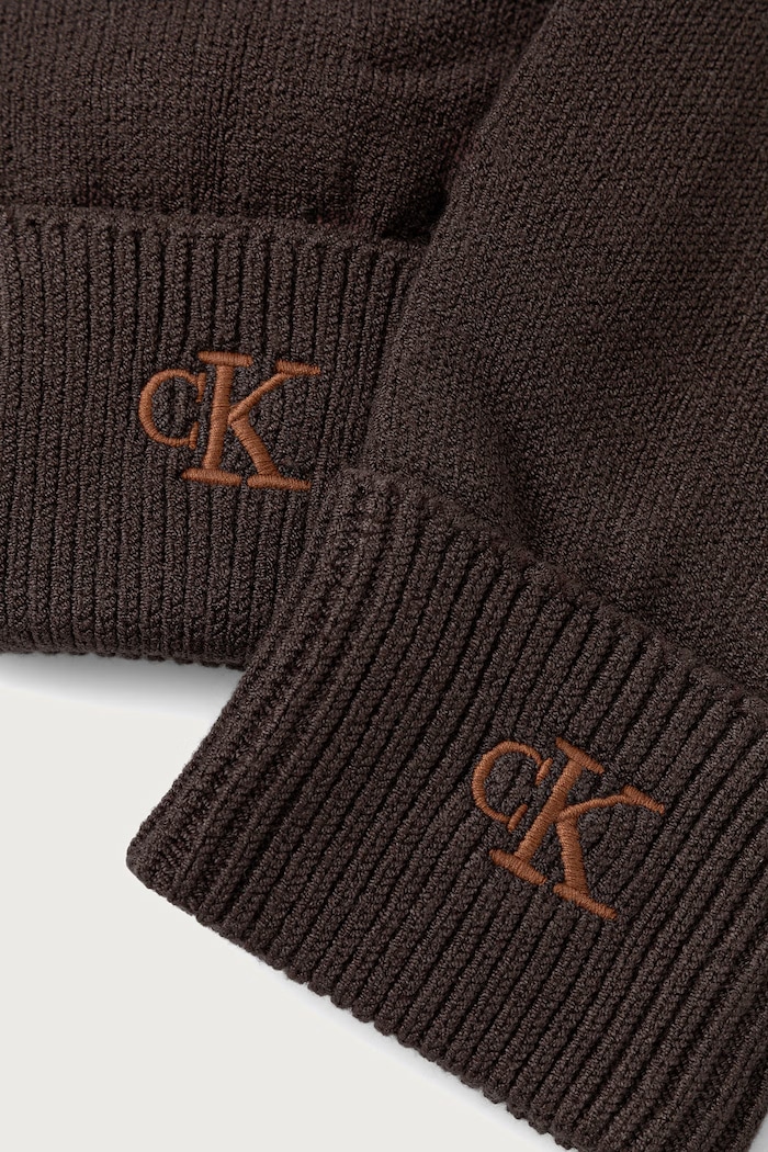 Calvin Klein Γάντια γυναικεία με βισκόζη LV14F8021G καφέ AW25