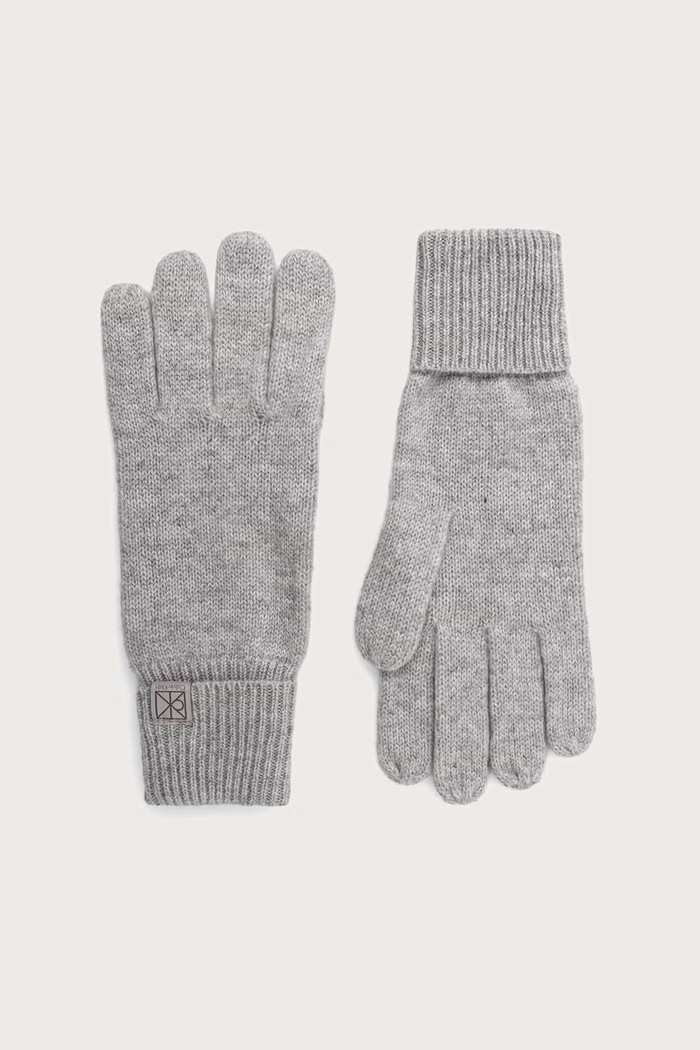 Calvin Klein Rukavice dámske kašmírové sivá LV14F8065G