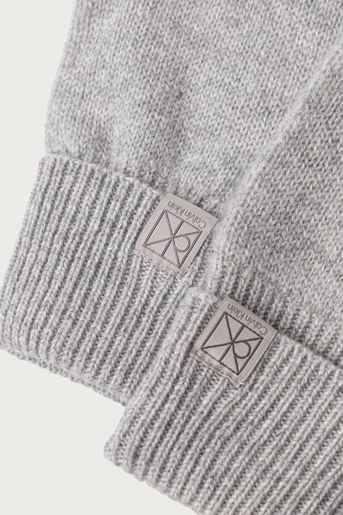 Calvin Klein Rukavice dámske kašmírové LV14F8065G sivá AW25