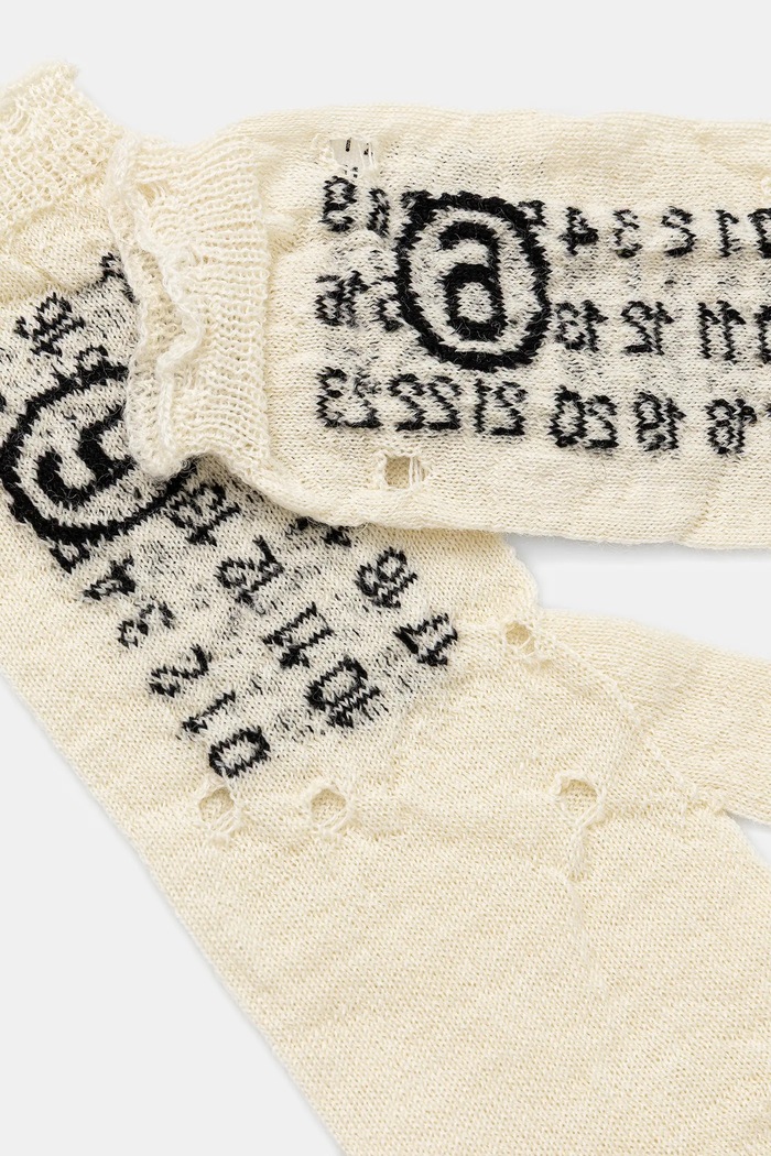 Вълнени ръкавици MM6 Maison Margiela S52TS0043.M13135.103 бежов AW25