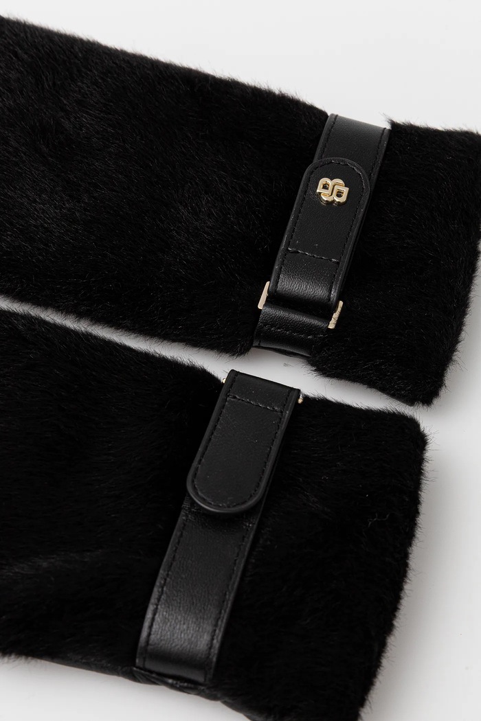 Γάντια BOSS Dalessandra 50551632 μαύρο AW25