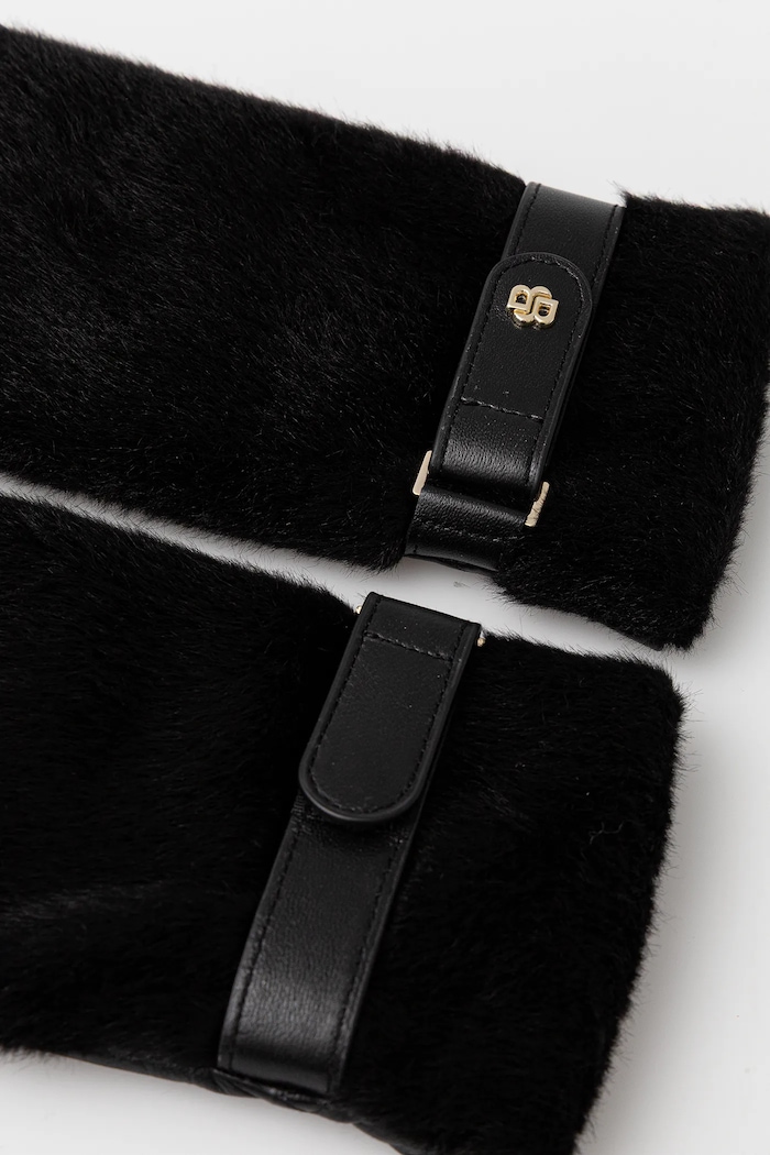 Γάντια BOSS Dalessandra 50551632 μαύρο AW25