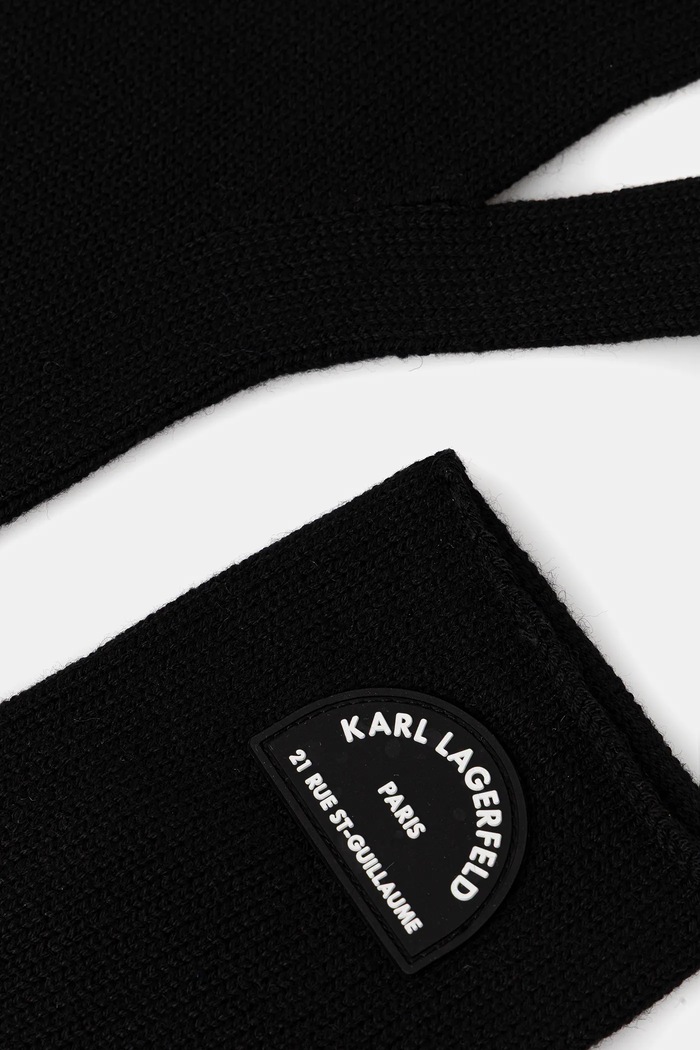 Karl Lagerfeld mănuși K/RSG A4W33014 negru AW25