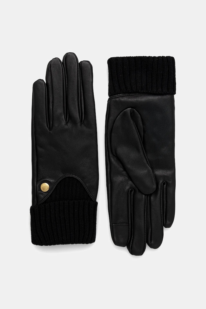 Barbour Rękawiczki skórzane czarny LGL0140