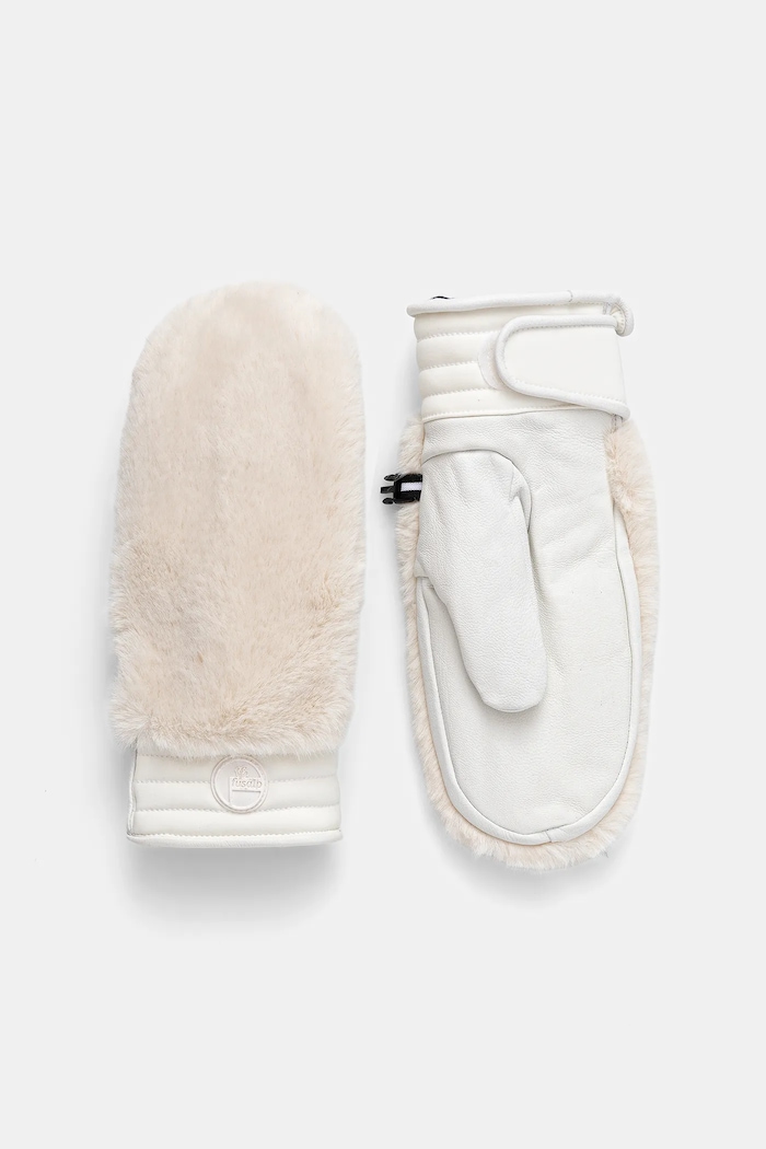 Fusalp rękawice narciarskie Fake Fur beżowy I3703