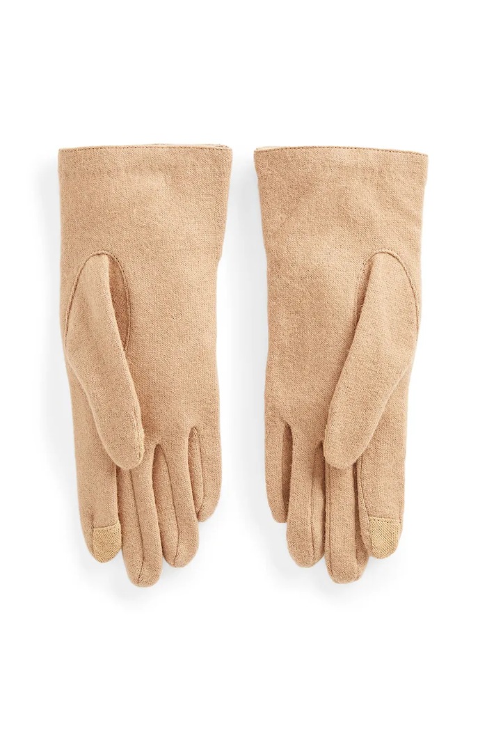 Lauren Ralph Lauren Rękawiczki wełniane 454833075 beżowy AW25