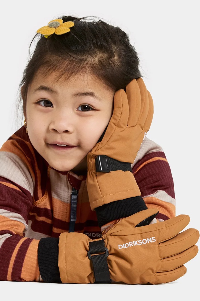 Didriksons Mănuși copii BIGGLES GLOVES 3 maro 505033.9BYA
