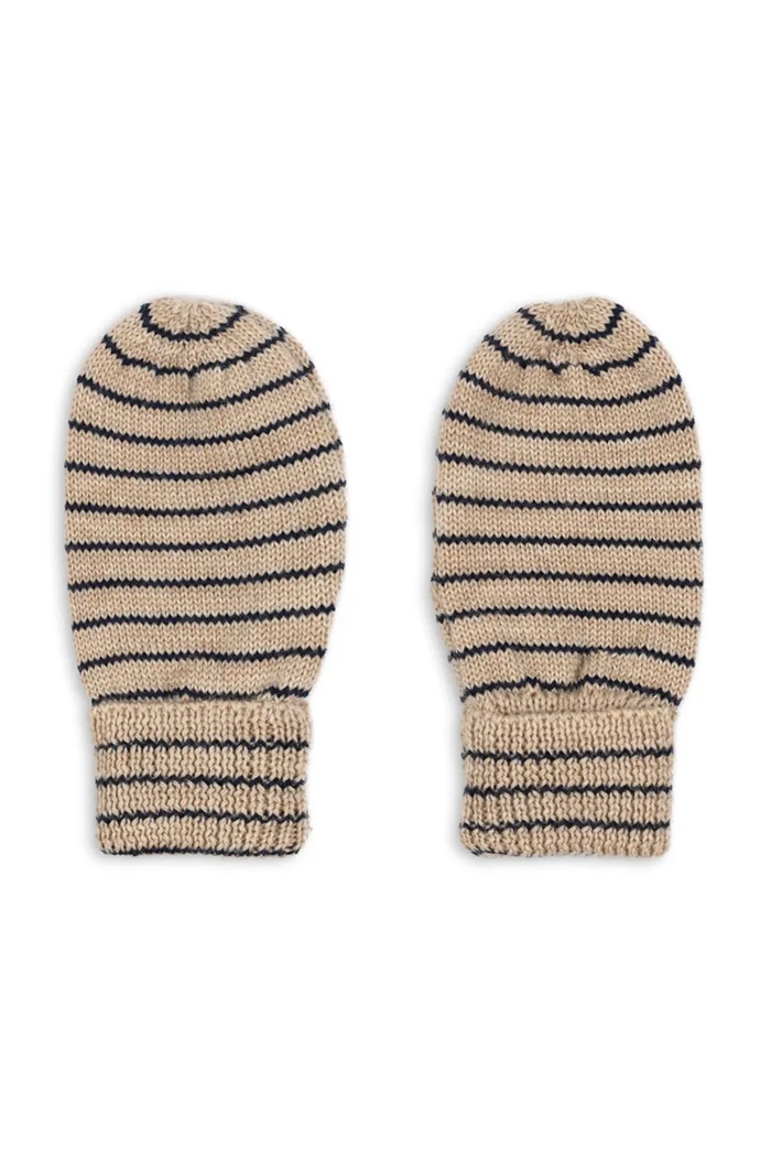 Konges Sløjd mănuși de lână pentru copii LOULI MITTENS KS103500.9BYA bej AW25