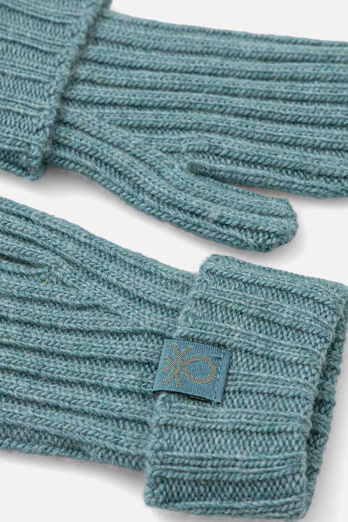 United Colors of Benetton rękawiczki niemowlęce 126WGG008.P.seasonal turkusowy AW25