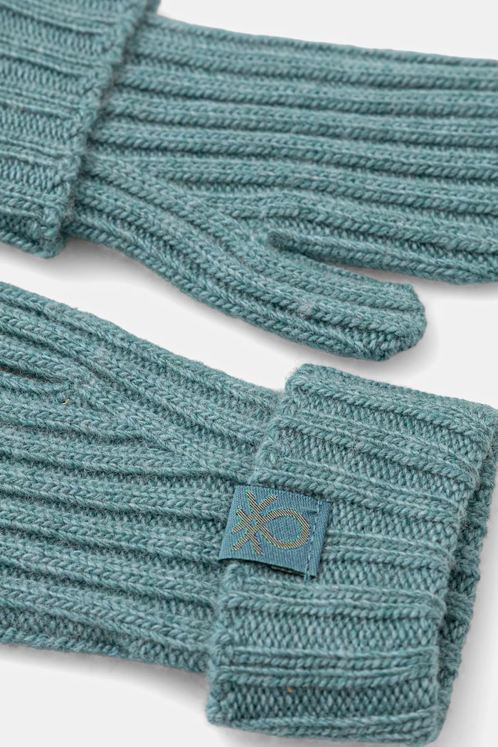 United Colors of Benetton rękawiczki niemowlęce 126WGG008.P.seasonal turkusowy AW25