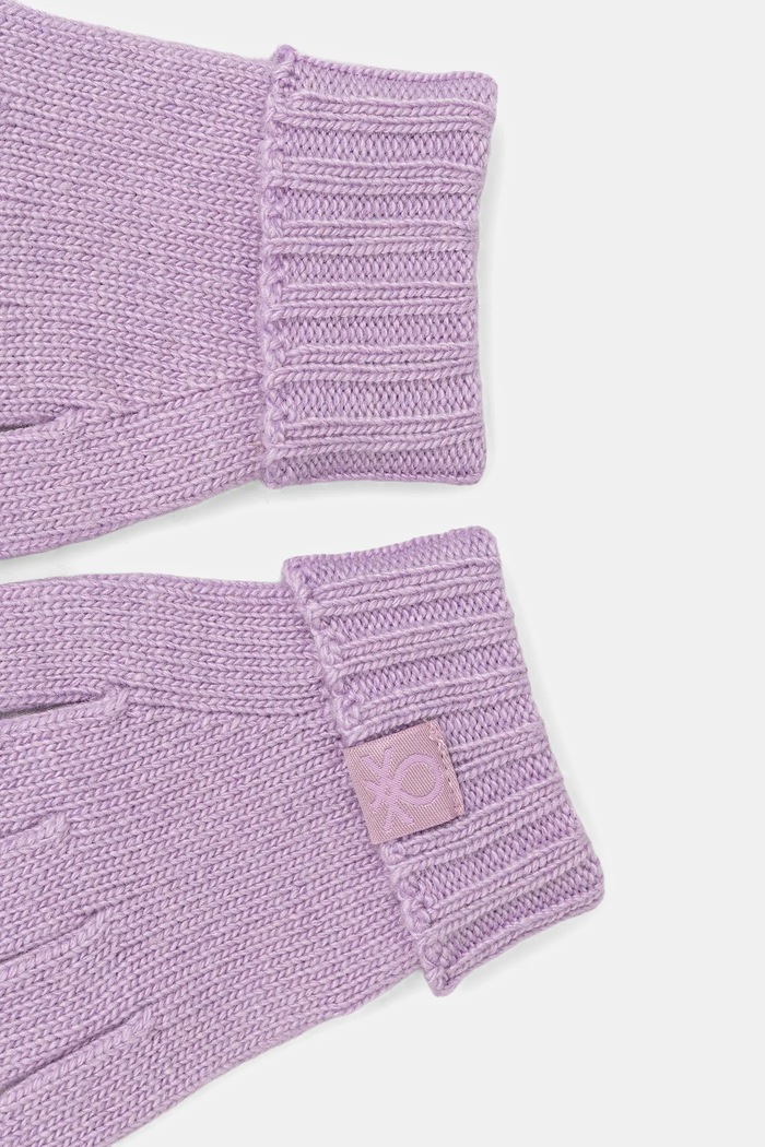 United Colors of Benetton Βρεφικά γάντια United Colors of Benetton 126WGG009.P.seasonal μωβ AW25