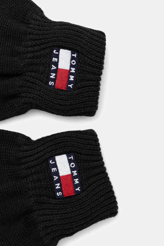 Tommy Jeans rękawiczki bawełniane AM0AM13680 czarny AW25