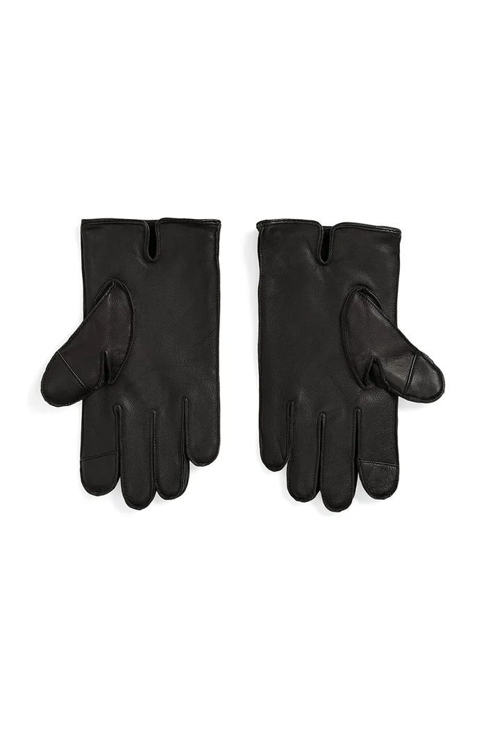 Δερμάτινα γάντια Polo Ralph Lauren 449901837 μαύρο AW25