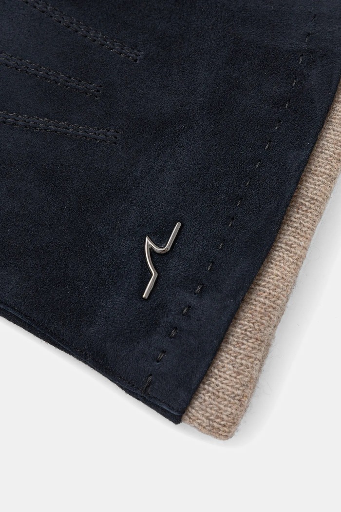 Paul&Shark mănuși din piele de căprioară 14317200 bleumarin AW25