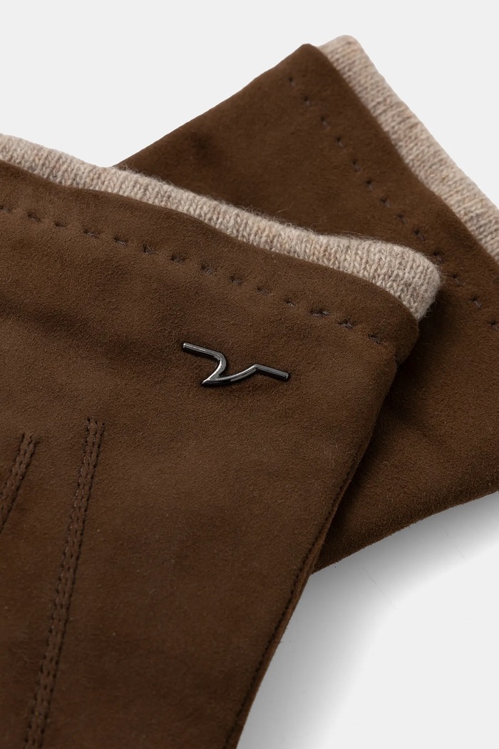 Paul&Shark Mănuși din piele de căprioară 14317200 maro AW25