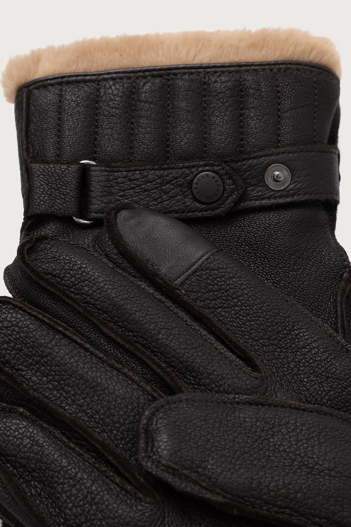 Barbour Rękawiczki męskie skórzane MGL0013 brązowy AW25