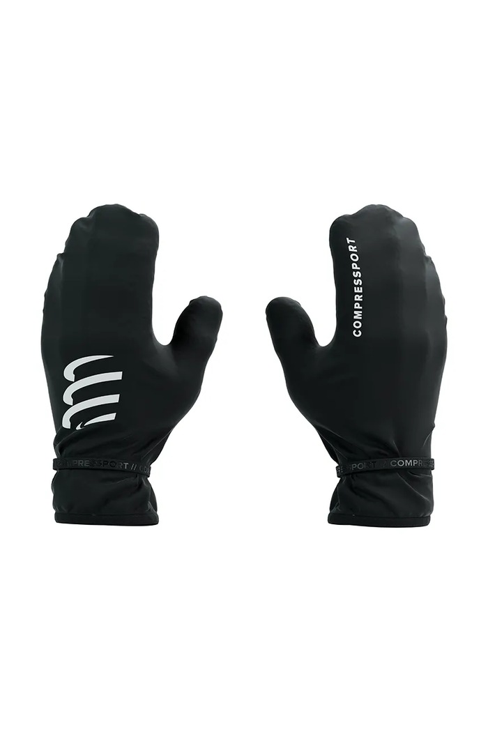 Γάντια Compressport Hurricane προπόνηση μαύρο XGLU885