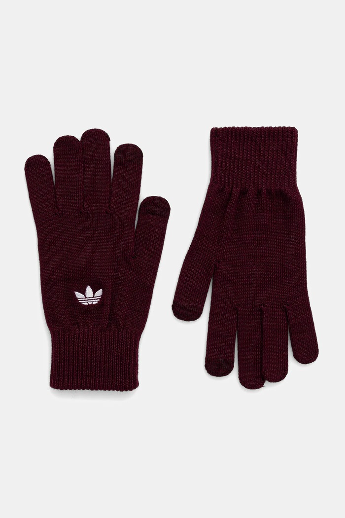 adidas Originals Rukavice adidas Originals Adicolor burgundské JZ5014