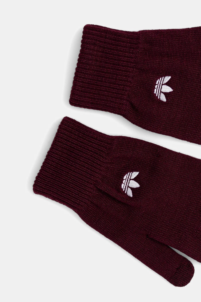adidas Originals Rukavice adidas Originals Adicolor JZ5014 burgundské AW25