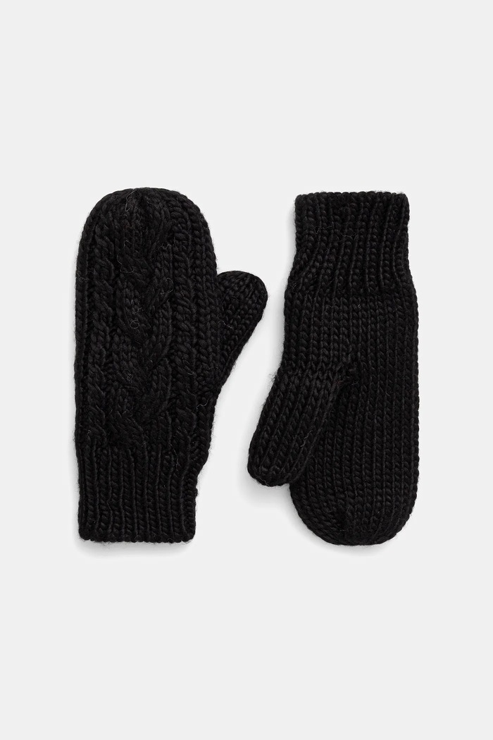 Eisbar Rukavice s dodatkom vune Eisbar Afra Mittens crna E80135