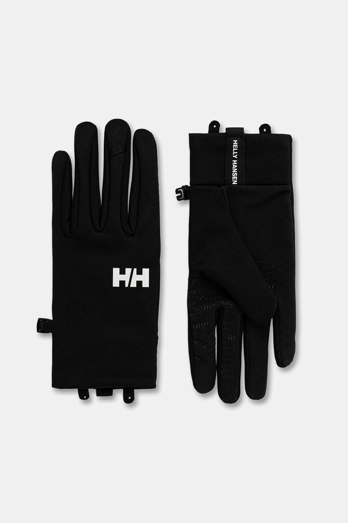 Γάντια Helly Hansen HARDFACE FLEECE TOUCH GLOVE στάμπα μαύρο 67641