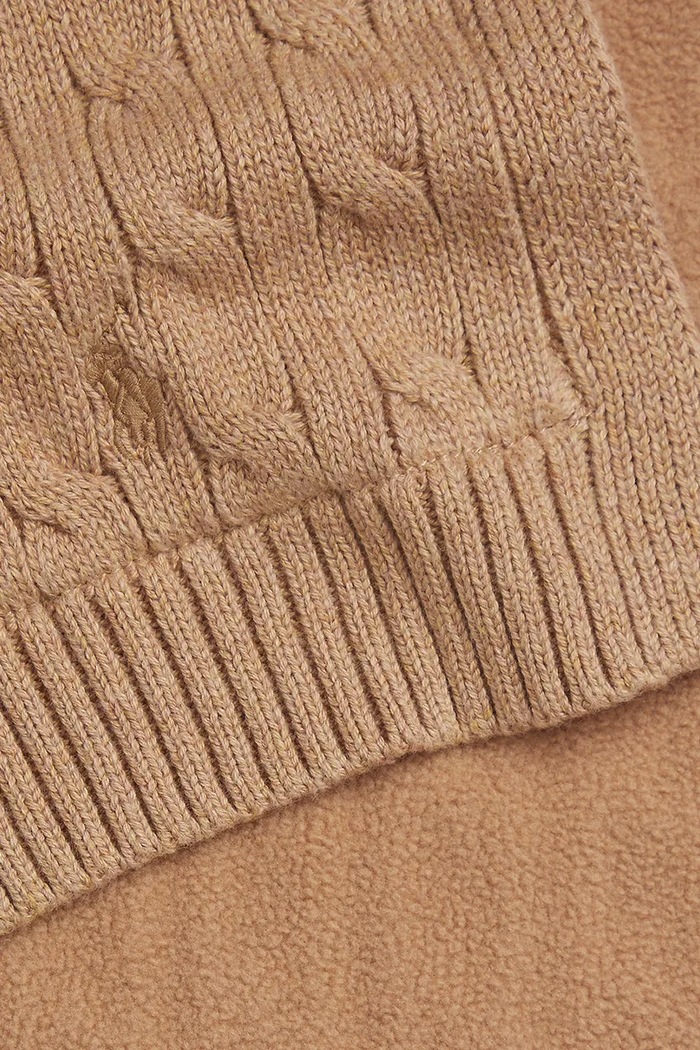 Детский хлопковый шарф Polo Ralph Lauren 323953206004 коричневый AW25