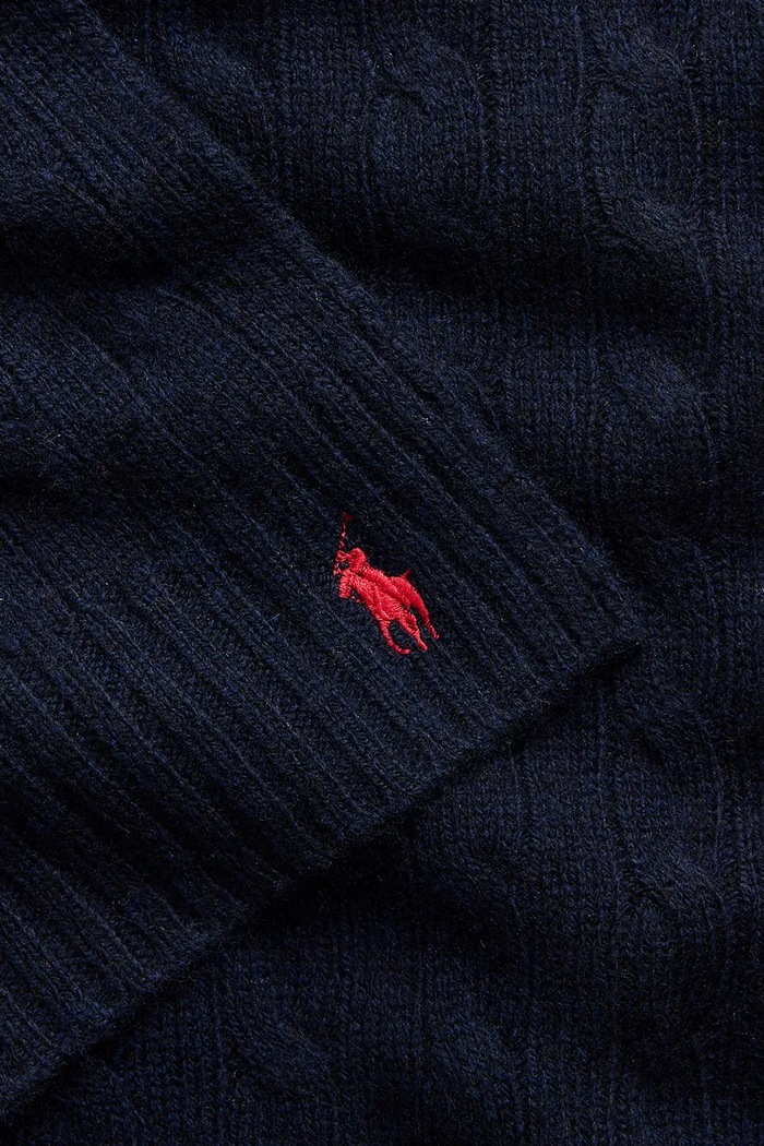 Doplňky Vlněná šála Polo Ralph Lauren 455956296 námořnická modř