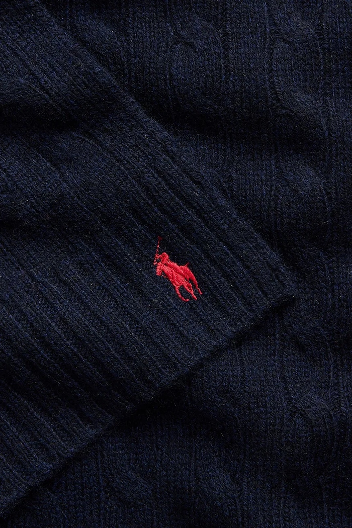 Doplňky Vlněná šála Polo Ralph Lauren 455956296 námořnická modř