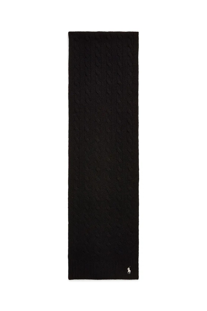 Volnen šal Polo Ralph Lauren 455956296 črna AW25